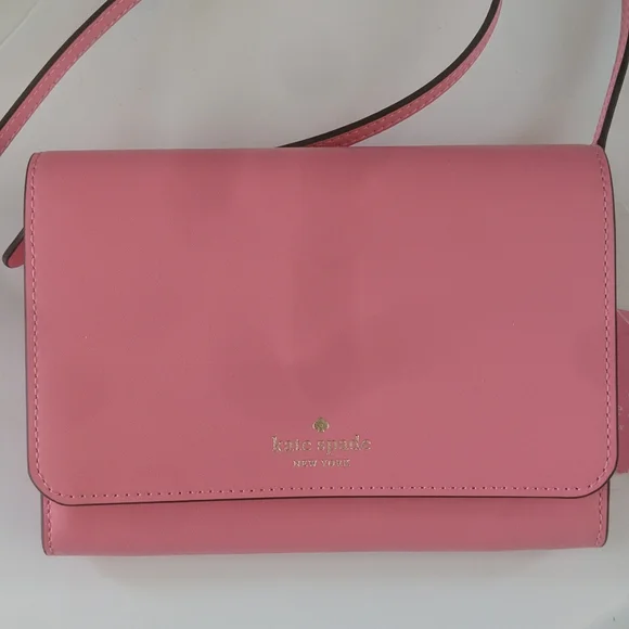 NWT Kate Spade Small Flap Wallet on A String Bag - Picture 2 of 5